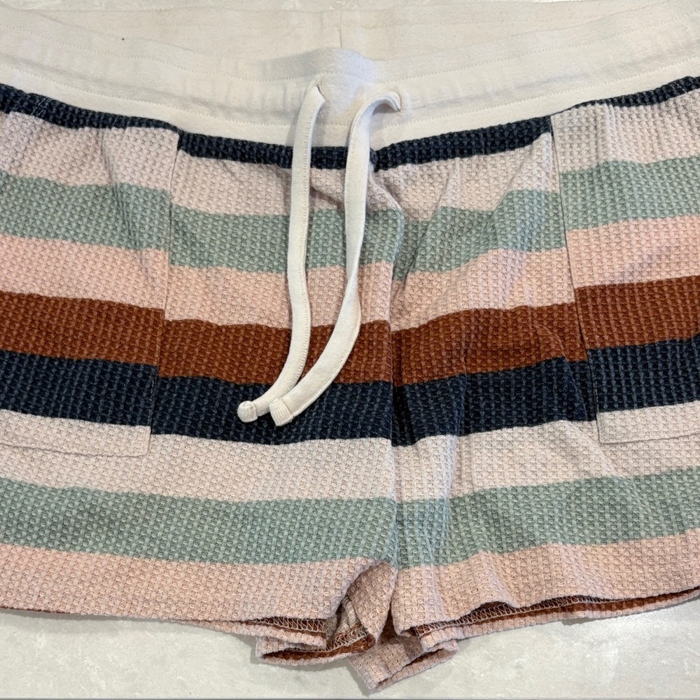 Natural Reflections Multicolor Striped Athletic Shorts